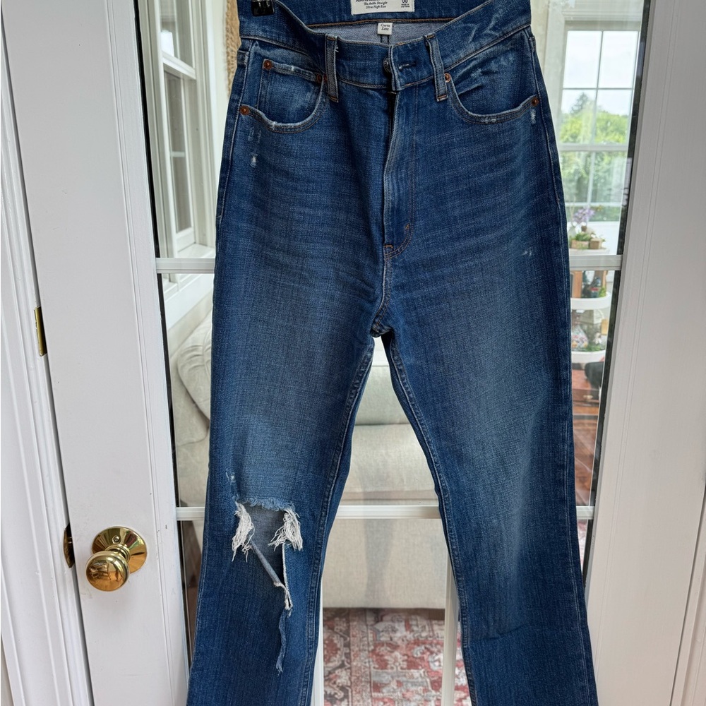 Abercrombie & Fitch Curve Love The Ankle Straight Ultra High Rise Size 24